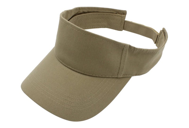 Top Level Sun Sports Visor Men Women - One Size Cap Hat,Khaki - Image 1